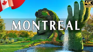 VOLANDO SOBRE MONTREAL 4K | Increíble paisaje natural hermoso con música relajante | VÍDEO 4K UHD