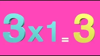 Learn Multiplication Table of Three 3 x 1 = 3 | 3 Times Tables Song for Kids