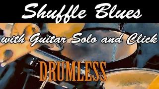 Drumless Track Rock Blues Shuffle |  130 with Click & Guitar Solo