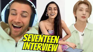 BEST INTERVIEW!! K-Pop SEVENTEEN ft. Sakshma Srivastav - REACTION