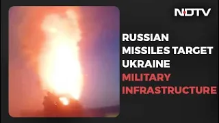 In Video, Russia's Missile Attacks And Ukraine's Hit On Tank