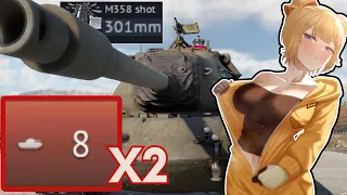 ALIEN TANK DELETES ENEMIES WITH MEGA SHELLS | M103 In War Thunder