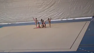 conjunto de gimnasia rítmica manos libres