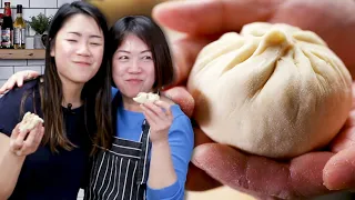 Mom Teaches Daughter How To Make Bao