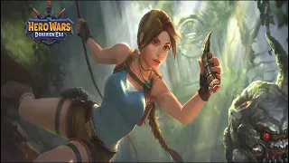 Gameplay with Lara Croft in Hero Wars: Dominion Era, The Mystery of Dominion. Volume 1 Event