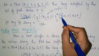 pushdown automata (PDA) acceptance  | TOC | Lec-81 | Bhanu Priya