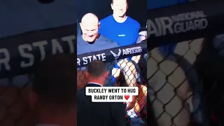 Joaquin Buckley went to hug Randy Orton after winning at #UFCStLouis