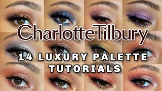 14 Charlotte Tilbury Luxury Palette Tutorials (14 DIFFERENT QUADS)