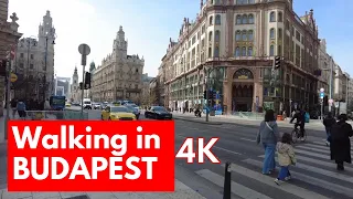 4K Walking in Budapest - South Downtown / Séta Budapesten - Dél Belváros