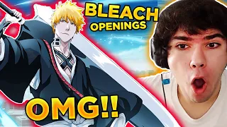 THESE CAN'T BE REAL! | First Time Reaction to "BLEACH Openings "