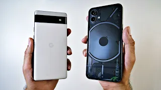 Pixel 6a vs Nothing Phone (1) Comparison - Specs, Gaming Perfomance, Cameras - Which One is Best?