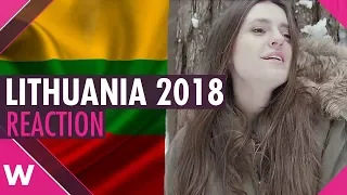 Lithuania | Eurovision 2018 reaction | Ieva Zasimauskaitė "When We're Old"