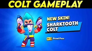 SHARKTOOTH COLT GAMEPLAY - Brawl Stars