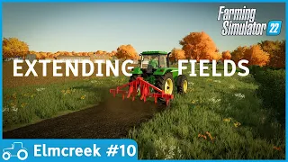 Elmcreek #10 FS22 Timelapse Extending Fields, Spreading Lime & Fertilizer, Rolling Fields