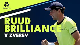 Casper Ruud Brilliant Tennis vs Zverev | Miami 2022 Highlights