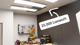 Cum am montat Panouri LED in noul meu Atelier/Studio! 25000 Lumeni! Este suficienta lumina acum!?