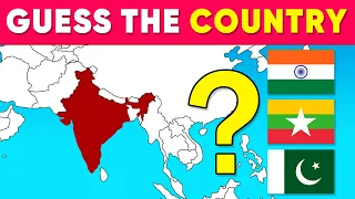 Can You Guess The Country On The Map? | Geography Quiz 🌎