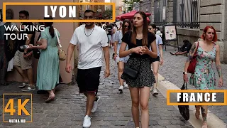 LYON, FRANCE - 4K WALKING TOUR - TRAVEL 2023