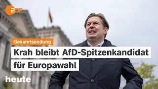 heute 19:00 Uhr vom 24.04.2024 AfD bei Europawahl, Erdogan empfängt Steinmeier, VW und China