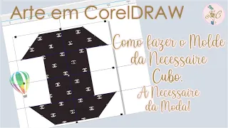 COMO FAZER MOLDE EM COREL DRAW DA NECESSAIRE CUBO (MAGIC POUCH) A QUERIDINHA DO MOMENTO | Sublimação