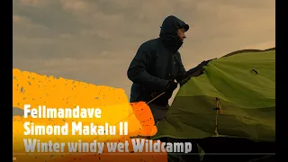 Simond Makalu II Tent Review, Winter wet and windy wildcamp with dog and small child