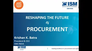 Webinar on Reshaping The Future of Procurement