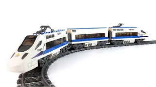 KAZI City Train 98227 "Harmonious High Speed Rail" y es compatible con LEGO