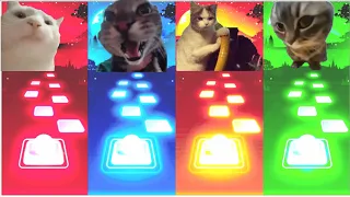 Chipi Chipi Chapa Chapa Cat vs Dravig Cat vs Vibing Cat vs Doorbell Cat - Tiles Hop EDM Rush