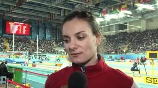 Istanbul 2012 Mixed Zone: Yelena Isinbayeva RUS