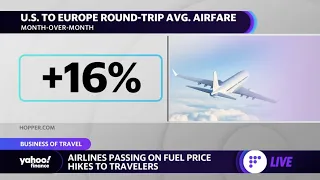 Flight ticket prices spike as airlines pass on higher fuel costs to travelers