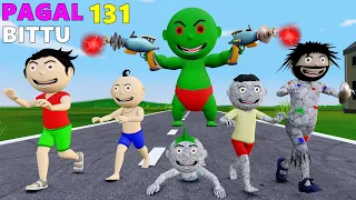 Pagal Bittu Sittu 131 | Chirkut Ko Mila Stone Gun Cartoon | Bittu Sittu Toons