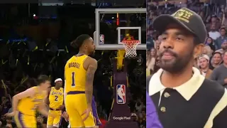 D'ANGELO RUSSELL SAW KYRIE COURTSIDE & BECAME STEPH CURRY! "WE THE CHAMPS"