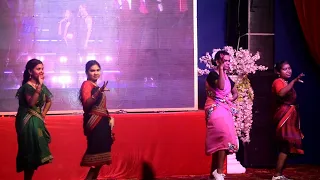 Kurchi madatha petti telegu song, Stage performance By EMRS Bangriposi Girls