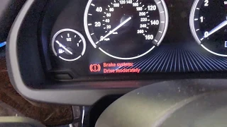 2015 BMW X5 Brake reset