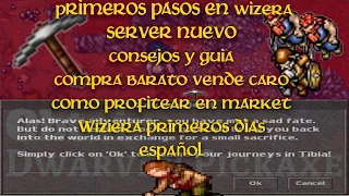 COMO HACER DINERO EN UN SERVER/MUNDO NUEVO TIBIA |WIZERA PRIMEROS DIAS |MARKET FULL PROFIT