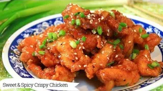 Sweet and Spicy Crispy Chicken in 30 Minutes