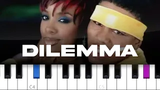 Nelly ft Kelly Rowland - Dilemma (piano tutorial)