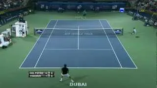 Dubai 2012 Halve Finale - Roger Federer vs Juan Martin Del Potro