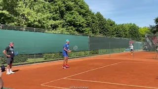 Lorenzo Sonego practice in Parma - Emilia Romagna Open 2021
