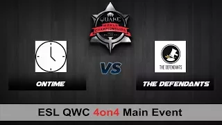 OnTime vs The Defendants | QC 4on4 QWC QuakeCon 2017 [Group Stage]