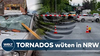 TORNADOS in NRW - Fatale Unwetter über Deutschland: Viele Verletzte und Millionenschäden