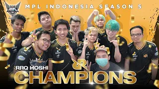 RRQ HOSHI THE CURSE BREAKER | CHAMPION OF MPL INDONESIA SEASON 5