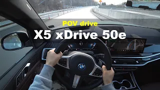 2023 BMW X5 xdrive 50e M sport PRO POV drive