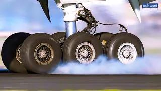 Thrilling Moment! When the Landing Gear Holds the 500-ton Aircraft