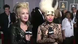 Nicki Minaj Meets Cyndi Lauper at The Grammys