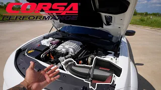 Corsa Performance Air Intake Install On A Hellcat! It's VIOLENT...