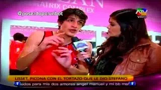 COMBATE: Lisset Molesta con Stefano por Tortazo 08/11/13