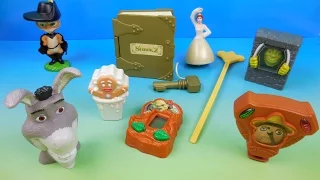 2004 SHREK 2 SET OF 8 BURGER KING COLLECTION MEAL MOVIE TOYS VIDEO REVIEW by FASTFOODTOYREVIEWS