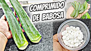 COMO FAZER COMPRIMIDO DE BABOSA MEDICINAL SUPER FÁCIL E RÁPIDO COM APENAS 2 INGREDIENTES/ ALOE VERA