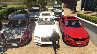 GTA 5 Stealing Luxury SUV Cars with Michael (Real Life Cars #05)